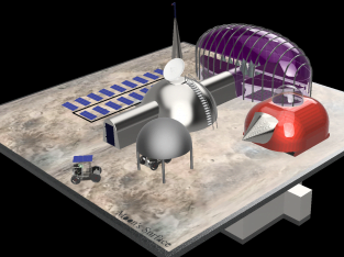 Diseño de la base lunar de Tesalónica