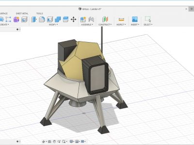 Instructables: Design a Lunar Lander in Fusion 360