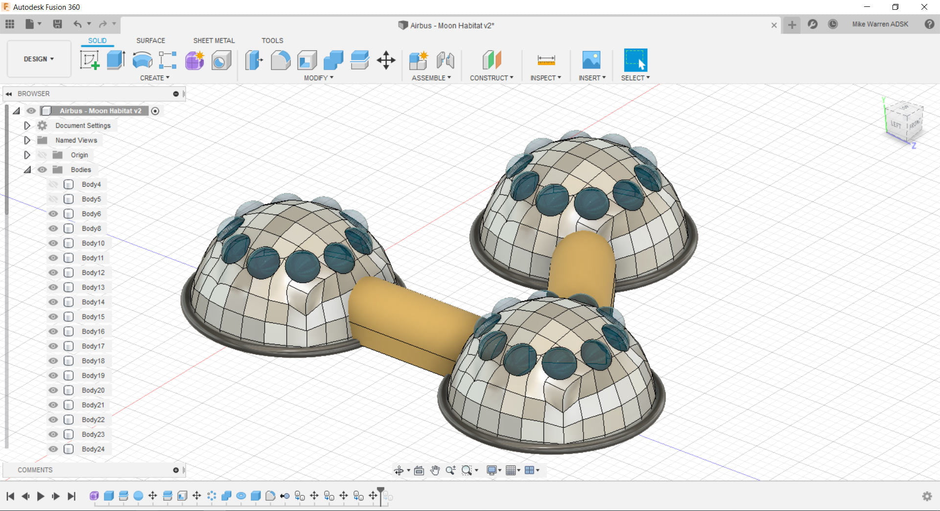 Design Astronauts Quarters In Fusion 360 Design Astronauts Quarters In Fusion 360