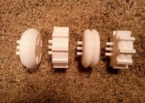 3D Printed Wheels for Regolith by Pinewood Panthers